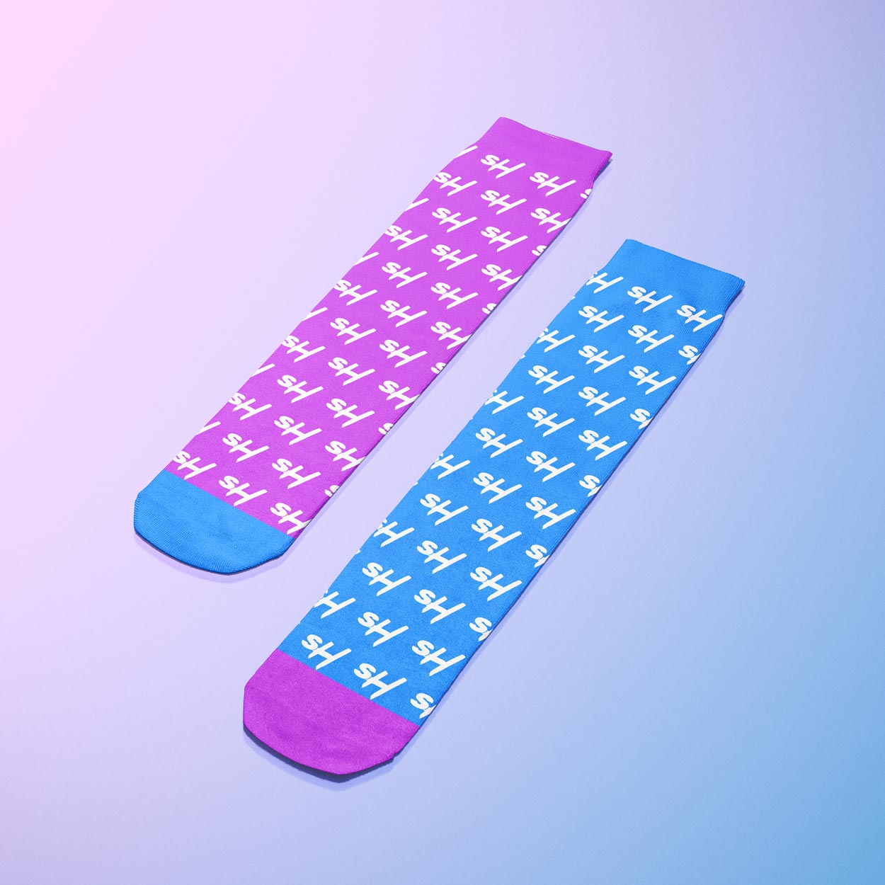 SockHodler Socks - Repeating Pattern - Angled